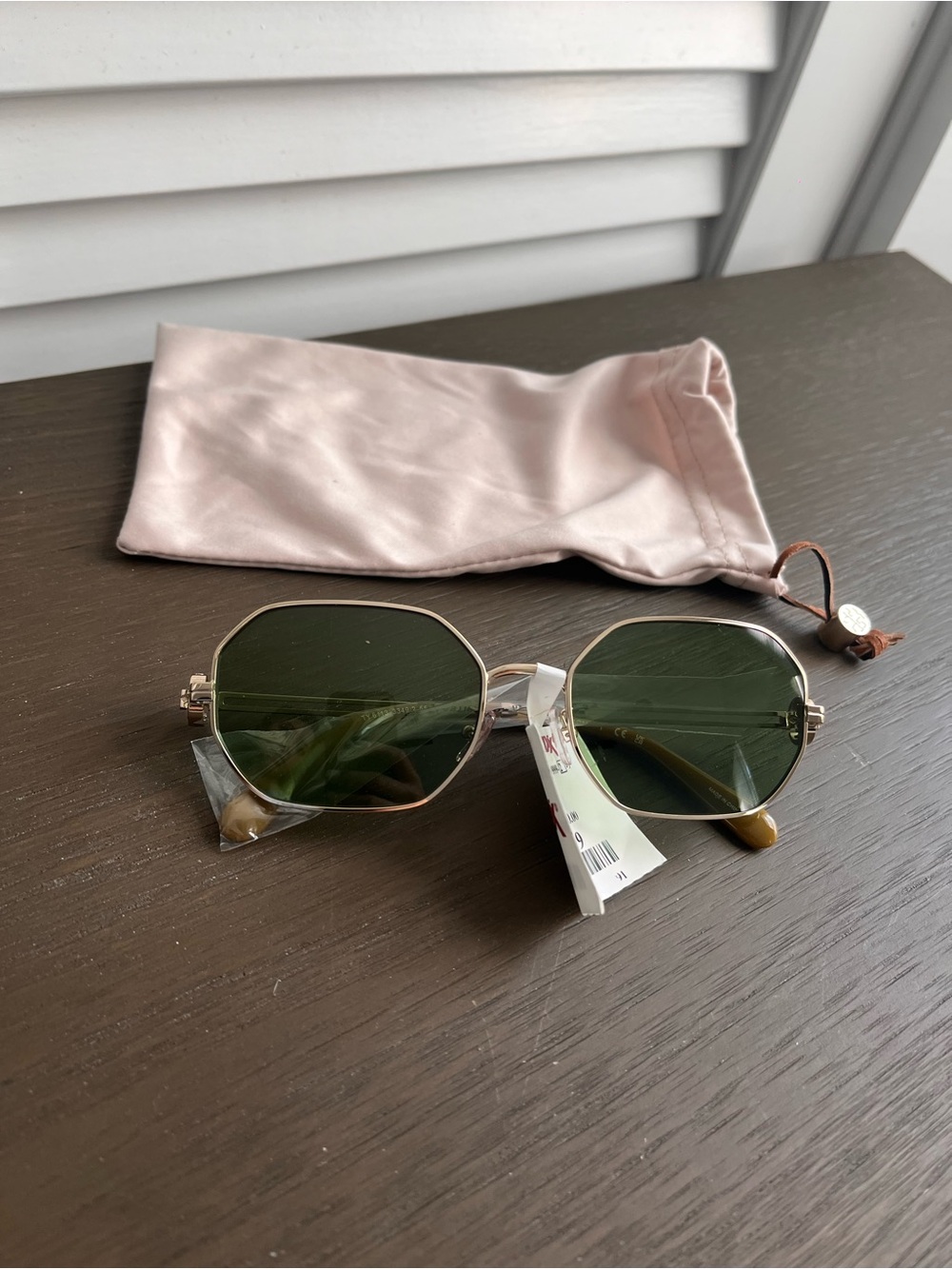 Tory Burch Tory TY6113 Gold Frame Sunglasses with Green Lenses